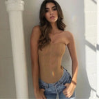 Chiffon Korsettop van Power Mesh – Lotte