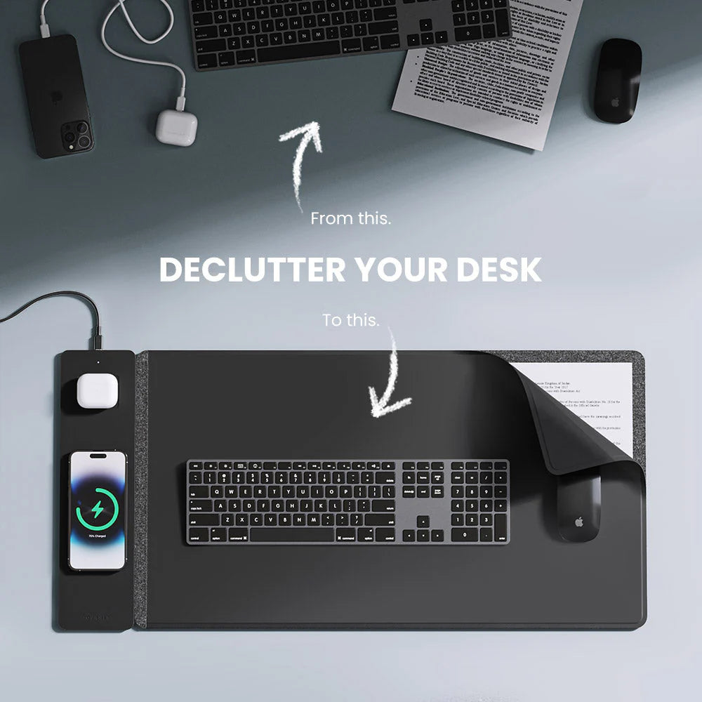 Draadloze Oplaadbare Bureau Mat - FluxPad