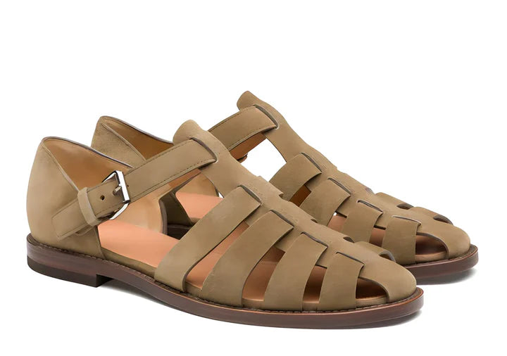 Leren Herensandalen met Antislipzool – Hugo